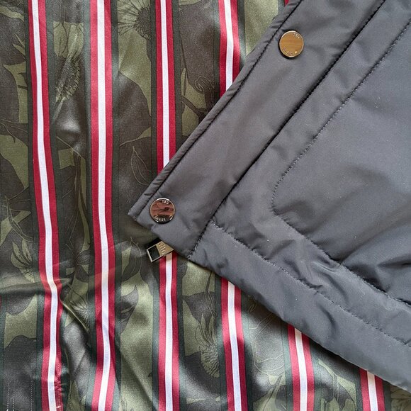 Ted Baker padded Nylon Car Coat in Black, Men's TB size 6 (Medium-Large) - Picture 3 of 4